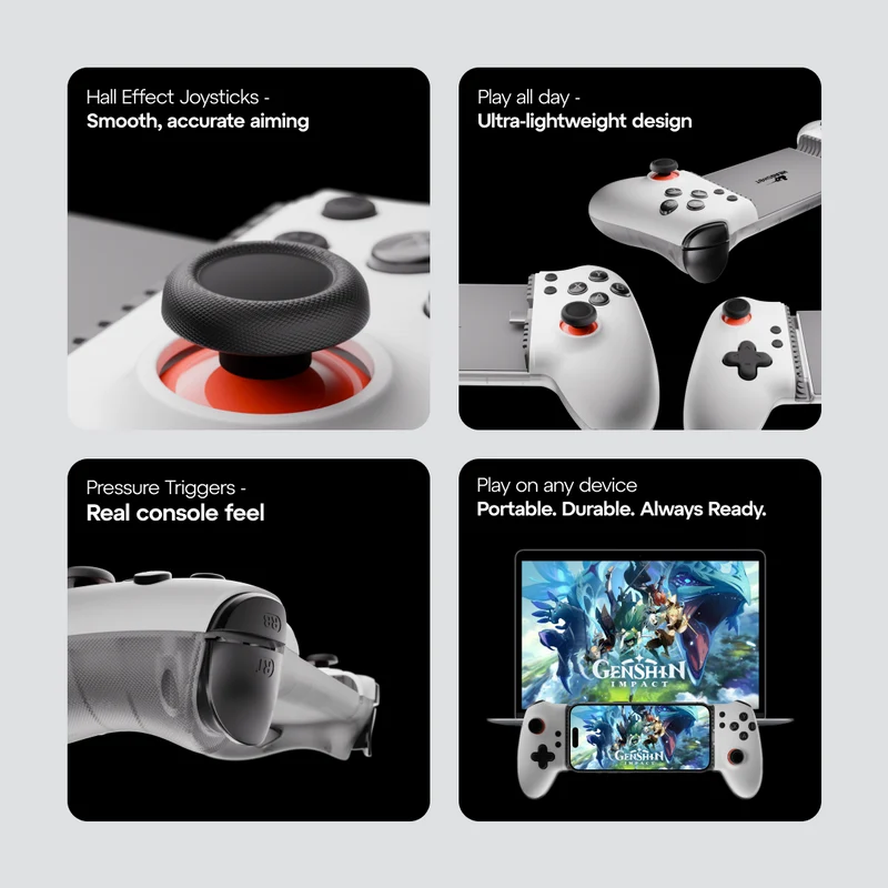 Headshot Pro — Hall Effect Joysticks, Pressure Triggers, Ultra-Lightweight